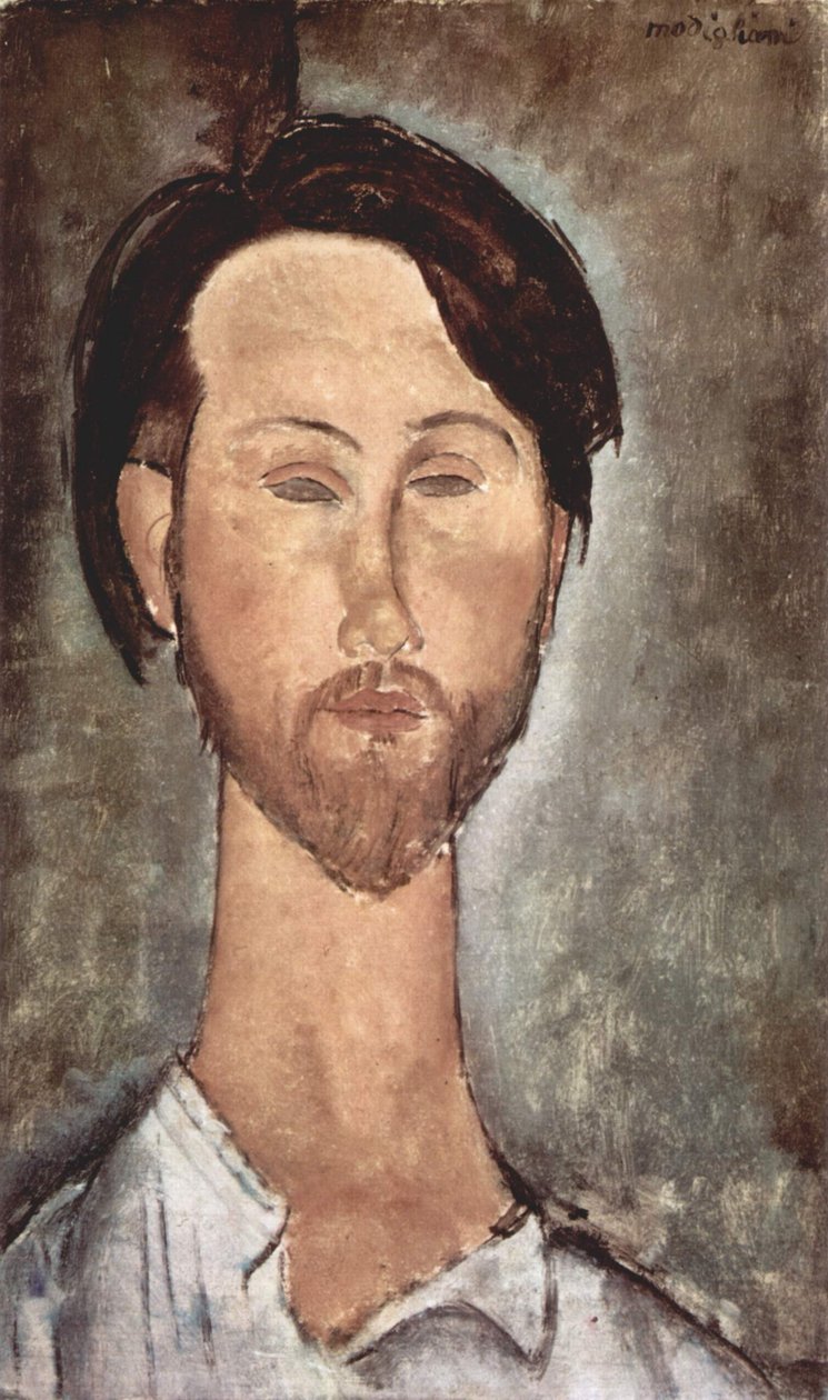 Portrét Léopolda Zborowského od Amedeo Modigliani