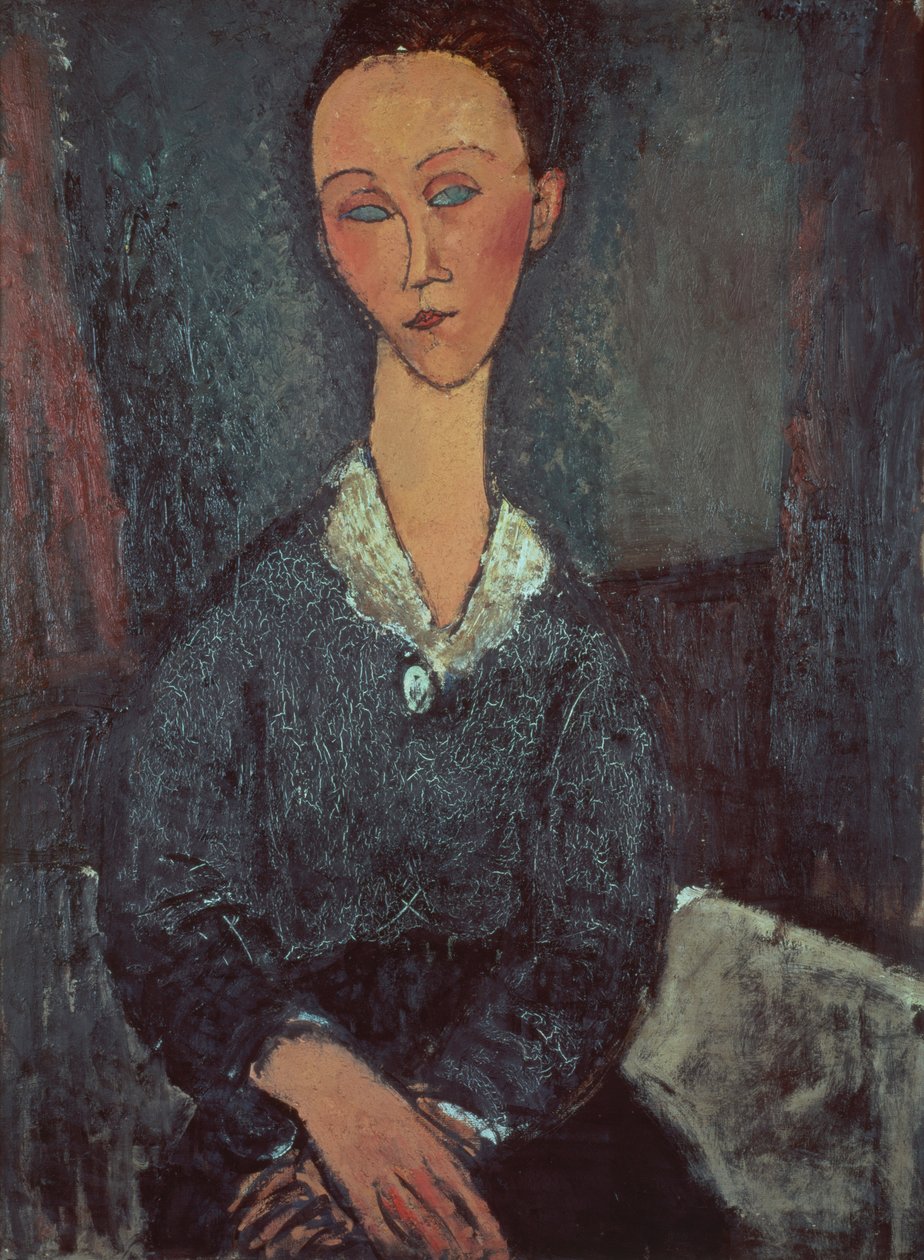 Portrét ženy s bílým límečkem od Amedeo Modigliani