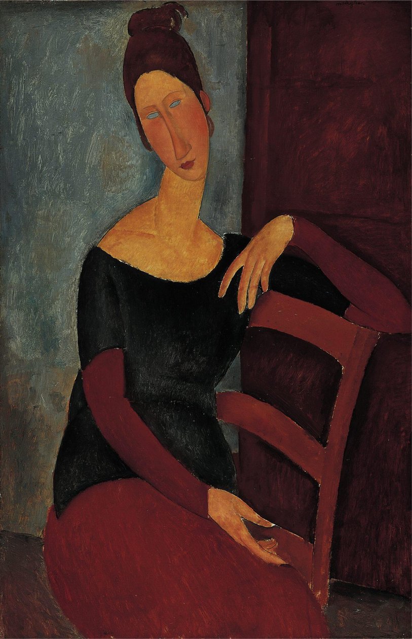 Portrét manželky umělců - Jeanne Hebuterne. od Amedeo Modigliani