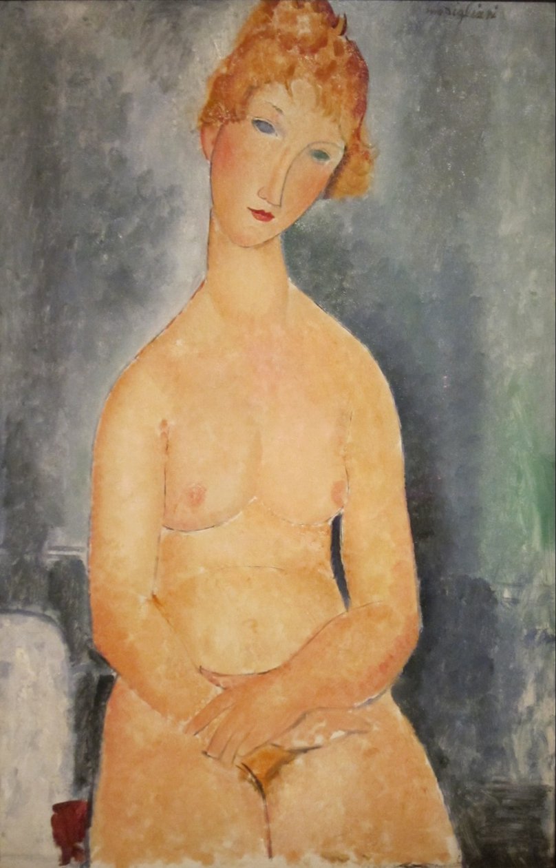 Sedící akt od Amedeo Modigliani