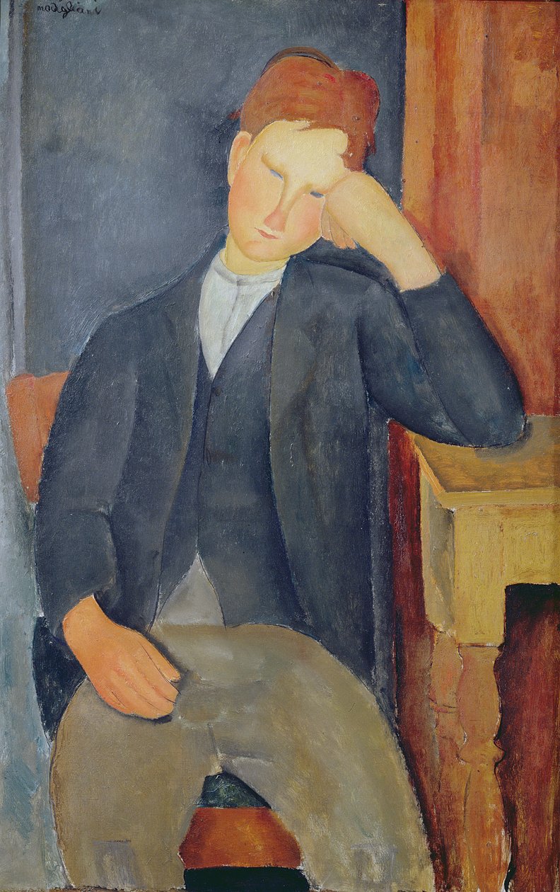 Mladý učeň, kolem 1918-19 od Amedeo Modigliani