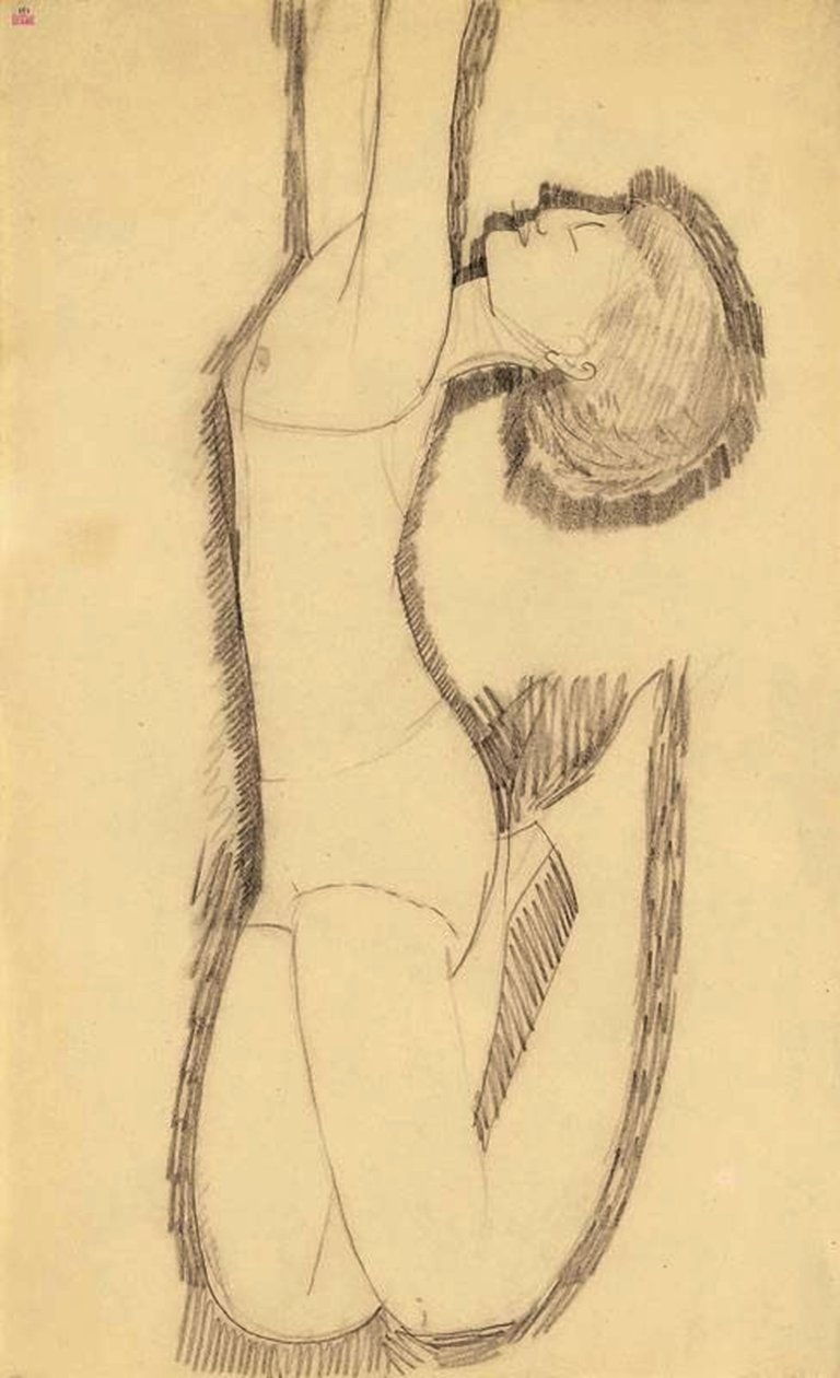 Anna Akhmatova jako Acrobat, 1911 od Amedeo Modigliani