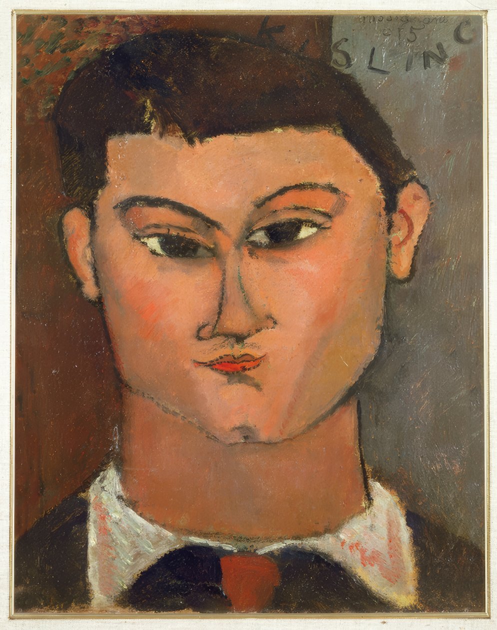 Portrét malíře Moïse Kisling od Amedeo Modigliani