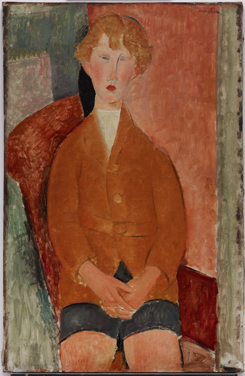 Chlapec v krátkých kalhotách od Amedeo Modigliani