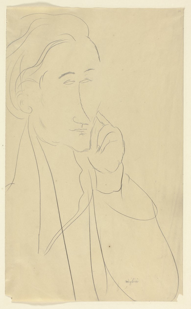 Busta Zborowského od Amedeo Modigliani