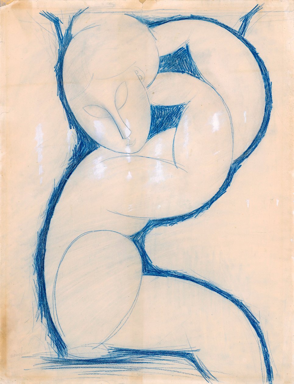 Caryatid, 1913-1915 od Amedeo Modigliani
