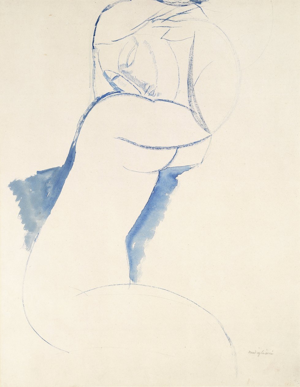 Caryatide, kolem roku 1913 od Amedeo Modigliani