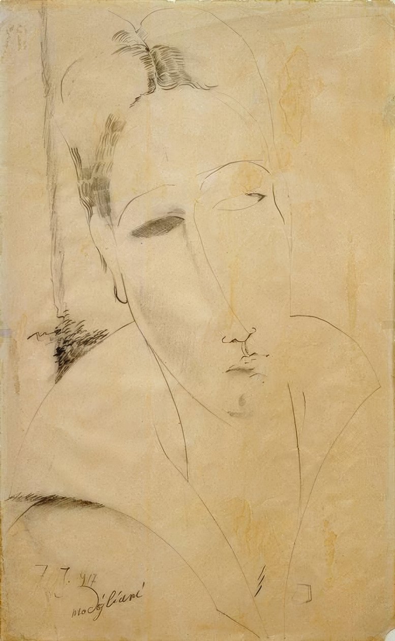 Hanka Zboroška od Amedeo Modigliani