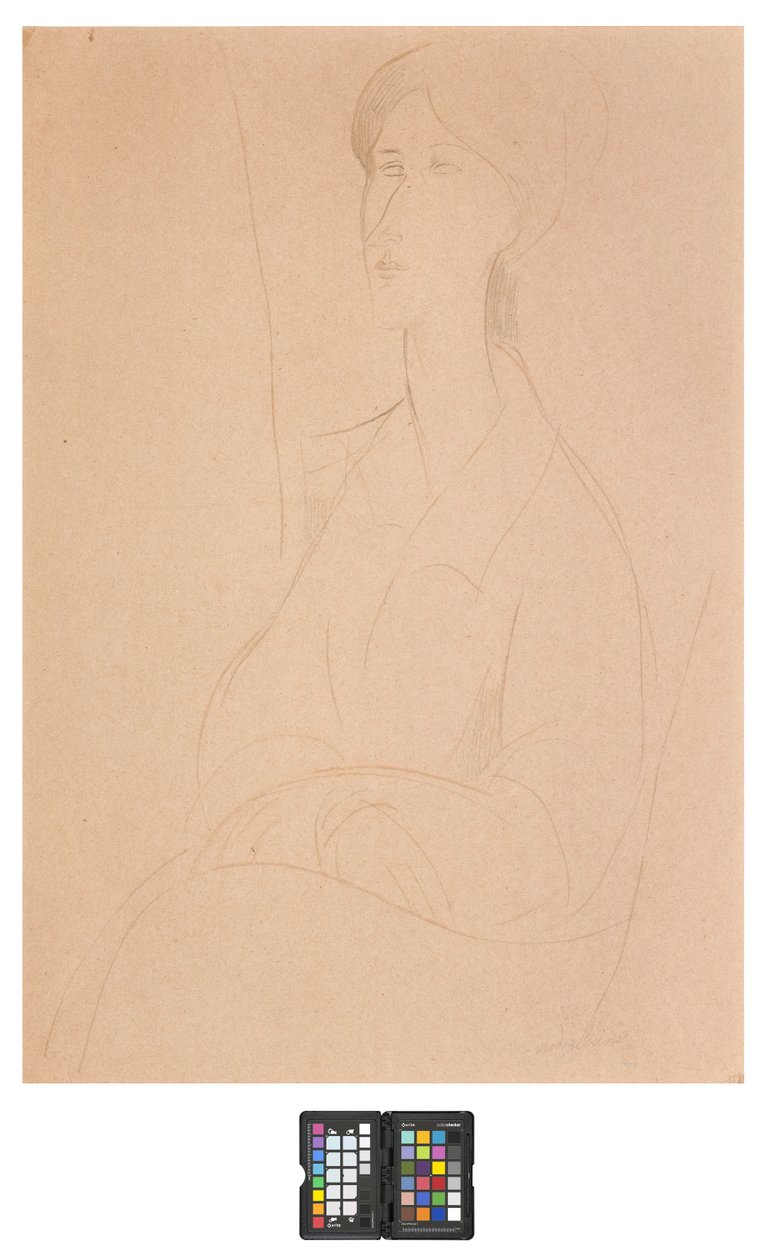 Hanks Zborowska s rukama na klíně od Amedeo Modigliani