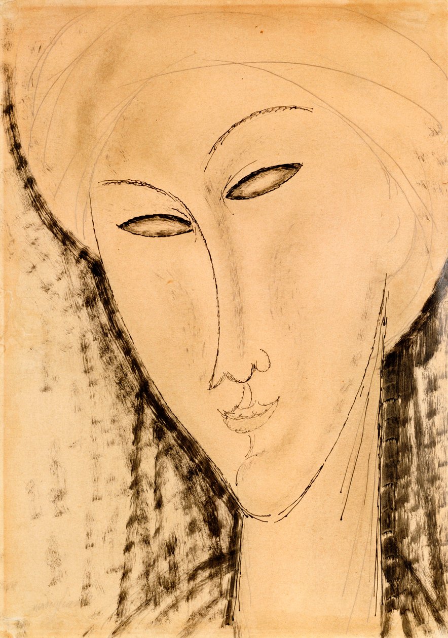 Hlava ženy od Amedeo Modigliani