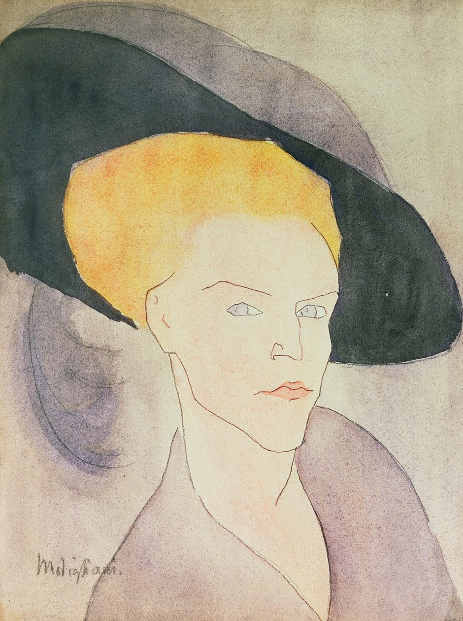 Hlava ženy s kloboukem, 1907 od Amedeo Modigliani