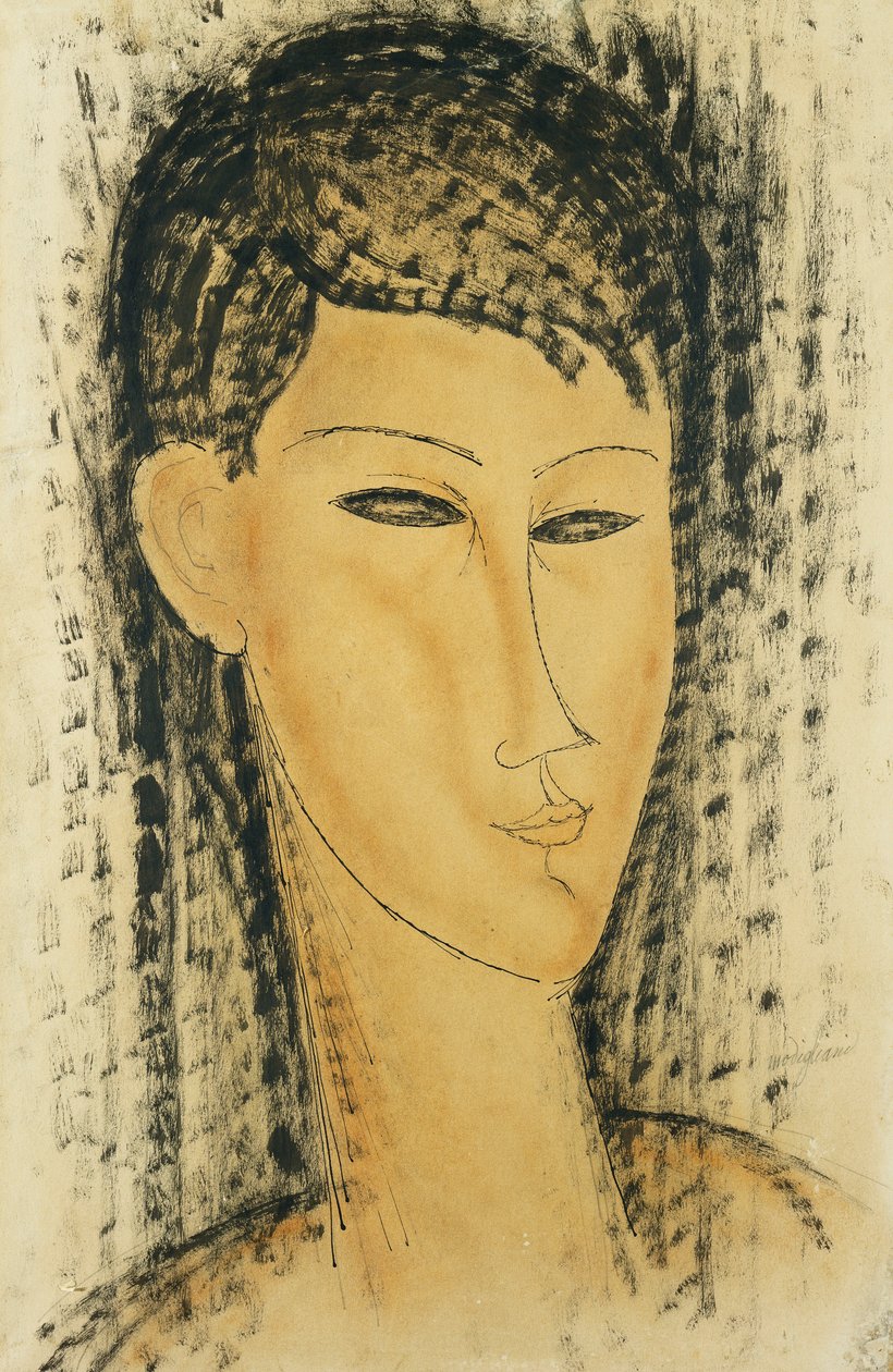 vedoucí mladých žen; Hlava mladé ženy, 1914 od Amedeo Modigliani