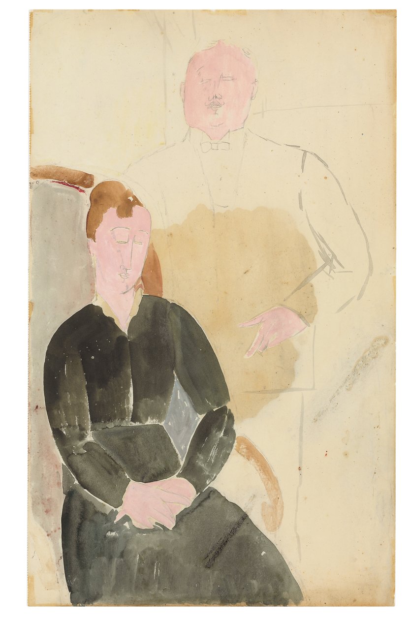 Domácnost, 1915 od Amedeo Modigliani