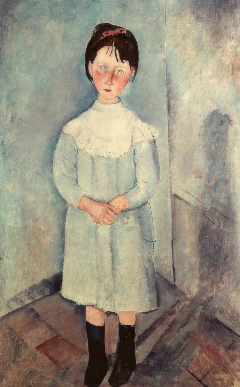 Holčička v modrém od Amedeo Modigliani