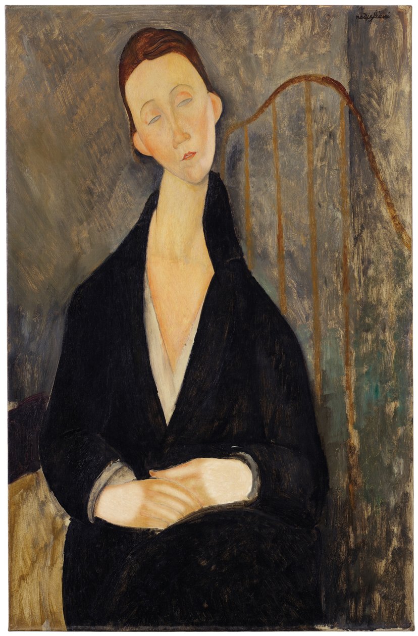 Lunia Czechowska (v černých šatech) od Amedeo Modigliani