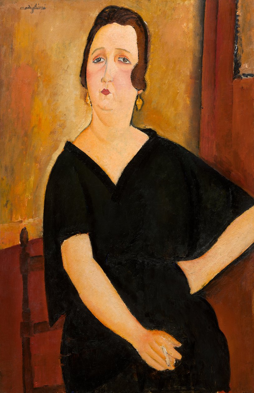 Madame Amédée (Žena s cigaretou) 1918 (olej na plátně) od Amedeo Modigliani