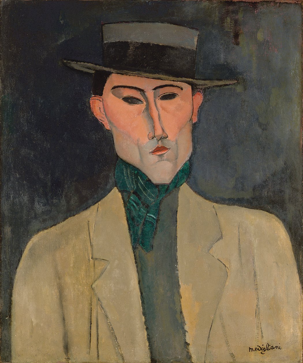 Muž v klobouku od Amedeo Modigliani