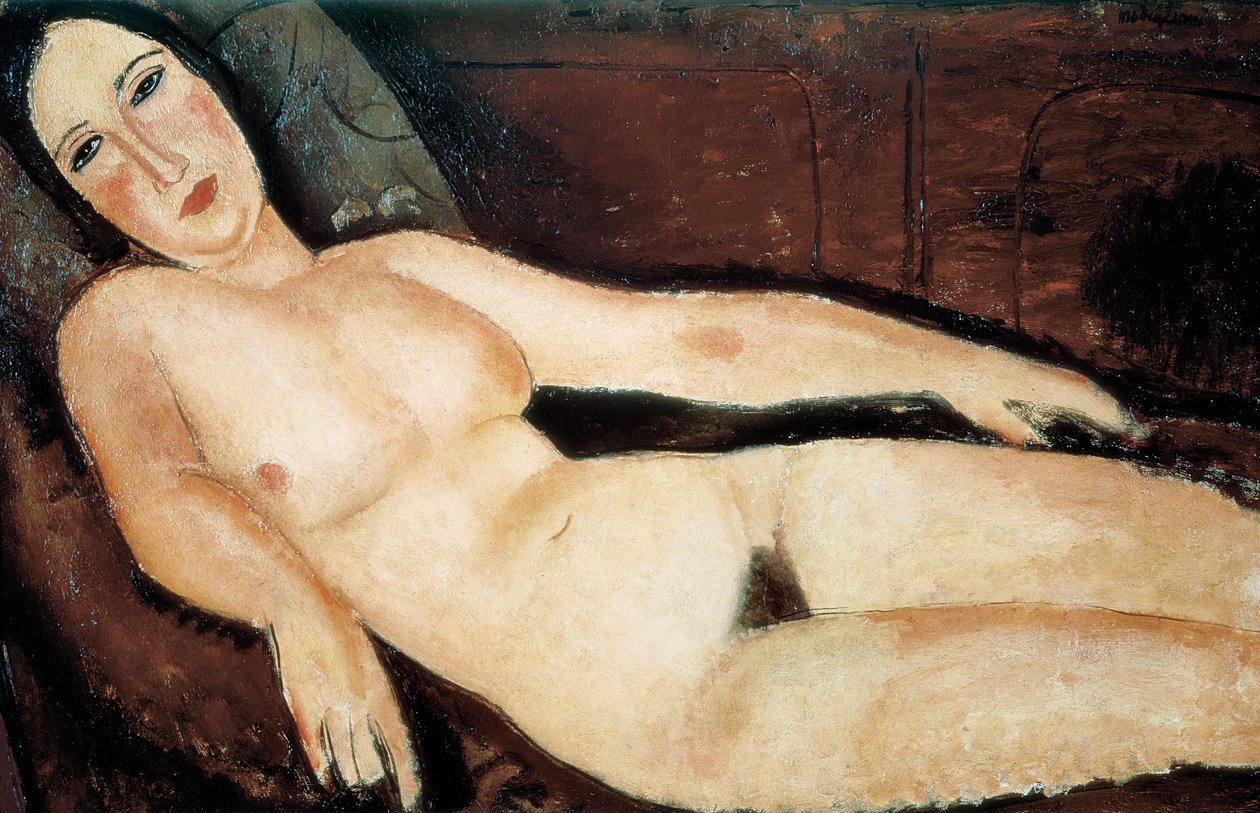 Nahý na gauči. Obraz od Amedea MODIGLIANIHO (1884-1920) od Amedeo Modigliani