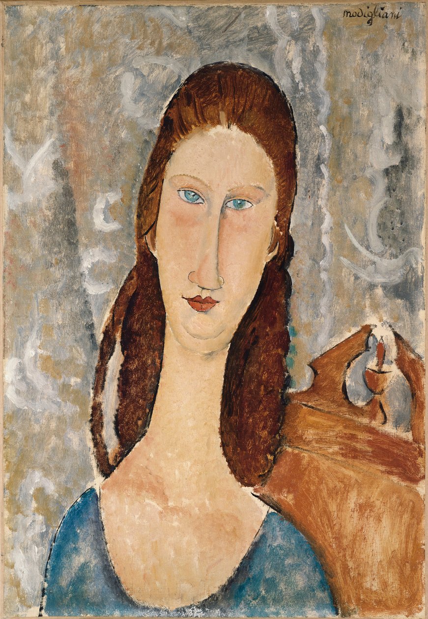 Portrét Jeanne Hebuterne (olej na plátně) od Amedeo Modigliani