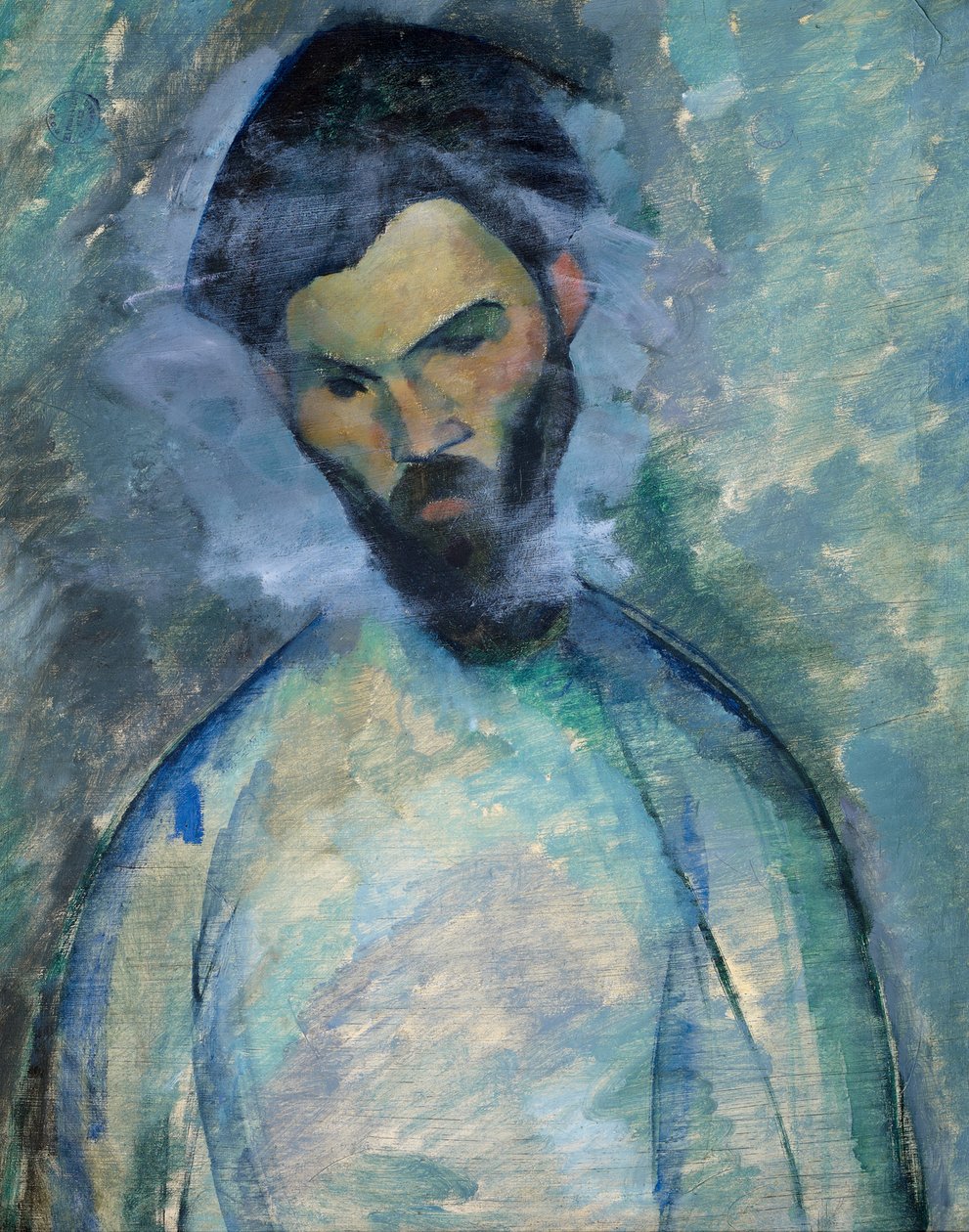 Portrét Constantina Brancusiho od Amedeo Modigliani