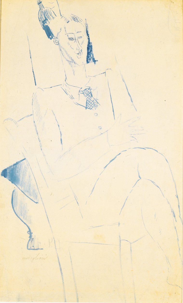 Portrét Jeana Cocteaua, c. 1916 od Amedeo Modigliani