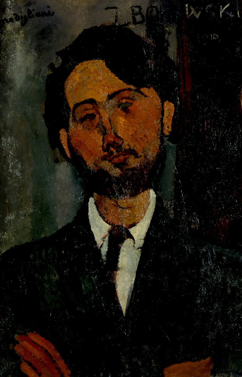Portrét Léopolda Zborowského od Amedeo Modigliani