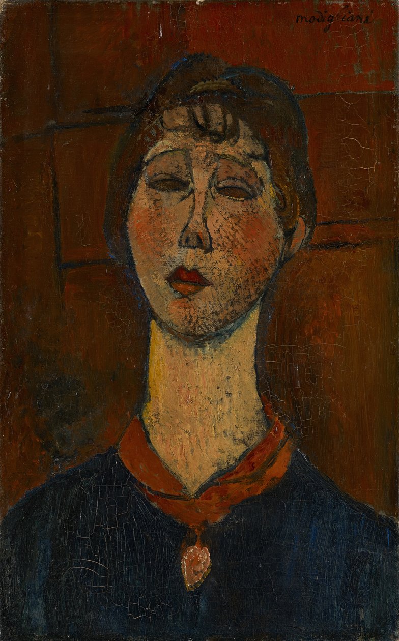 Portrét Madame Dorival, kolem roku 1916 od Amedeo Modigliani