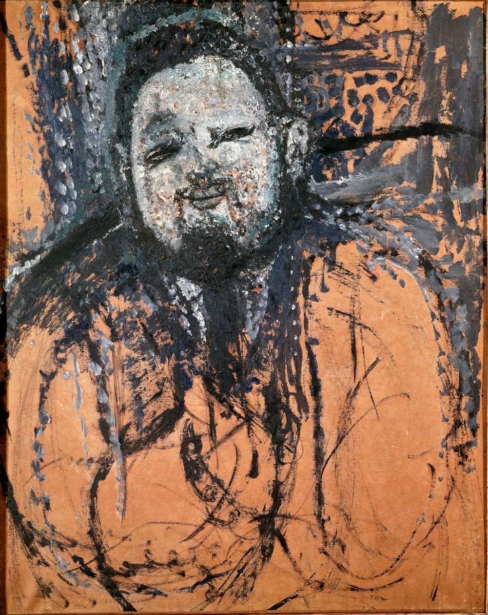 Portrét mexického malíře Diega Rivery (1886-1956). Obraz Amedea Modiglianiho (1884-1920). 1914-1915. Brazílie Sao Paulo. Muzeum umění Sao Paulo. od Amedeo Modigliani