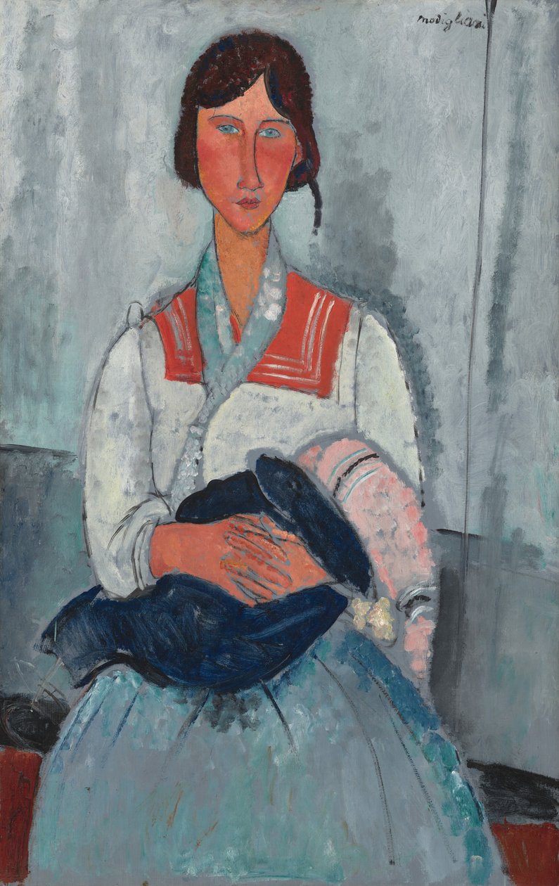 Romská žena s dítětem od Amedeo Modigliani