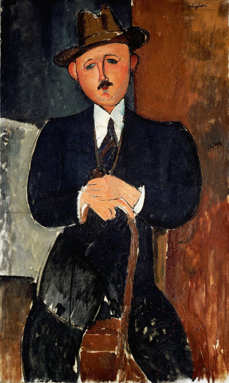 Sedící muž od Amedeo Modigliani