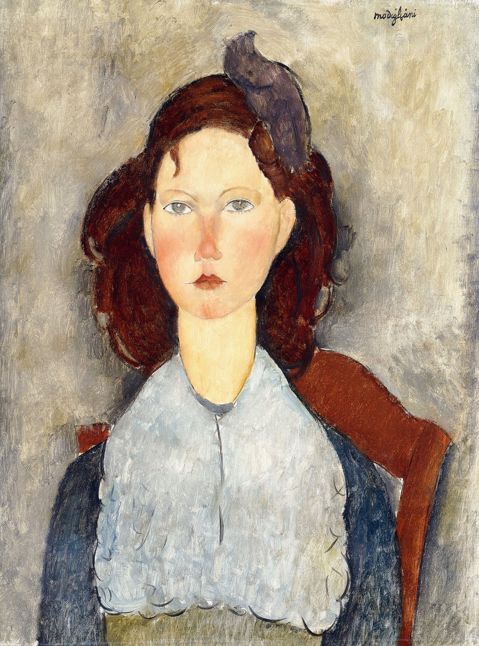 Sedící dívka, 1918 od Amedeo Modigliani