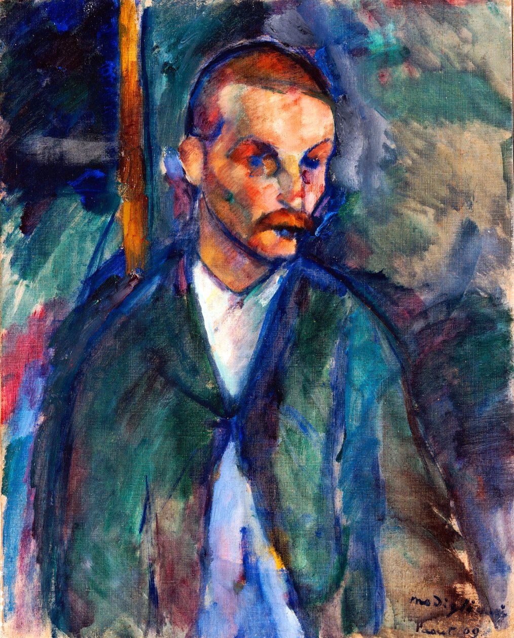 Žebrák z Livorna, srpen 1909 (olej na plátně) od Amedeo Modigliani
