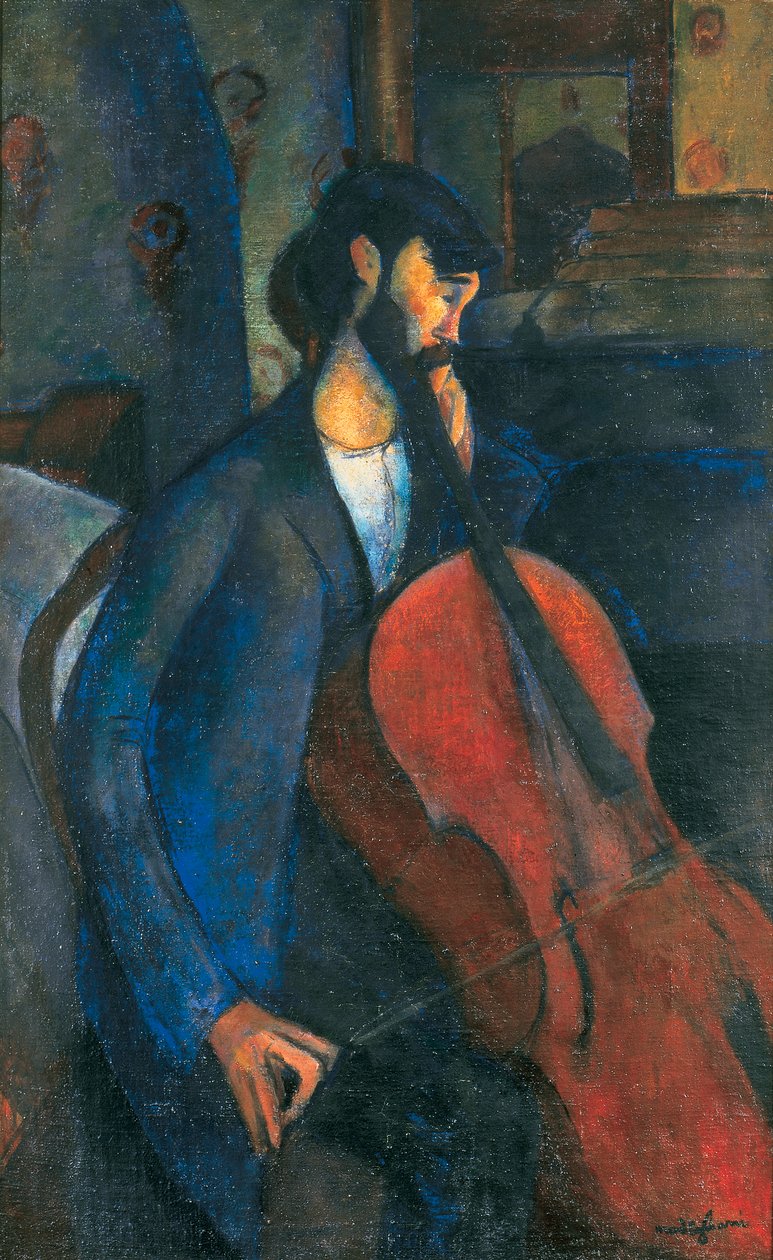 Violoncellista, 1909 od Amedeo Modigliani