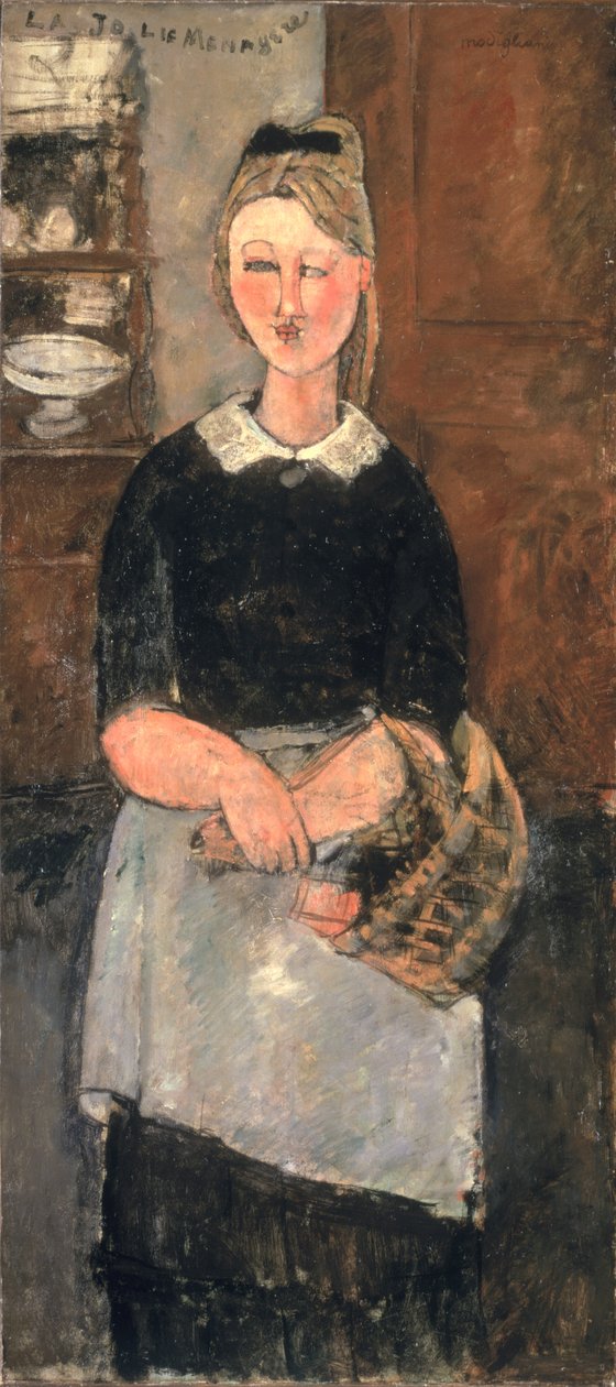 The Pretty Housewife (La Jolie Menagere) 1915 (olej na plátně) od Amedeo Modigliani