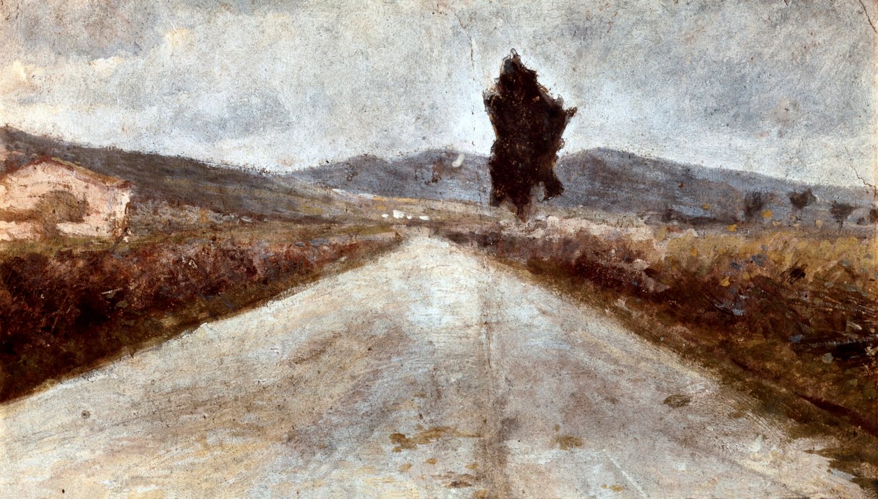 Toskánská cesta. Obraz Amedea Modiglianiho (1884-1920) od Amedeo Modigliani