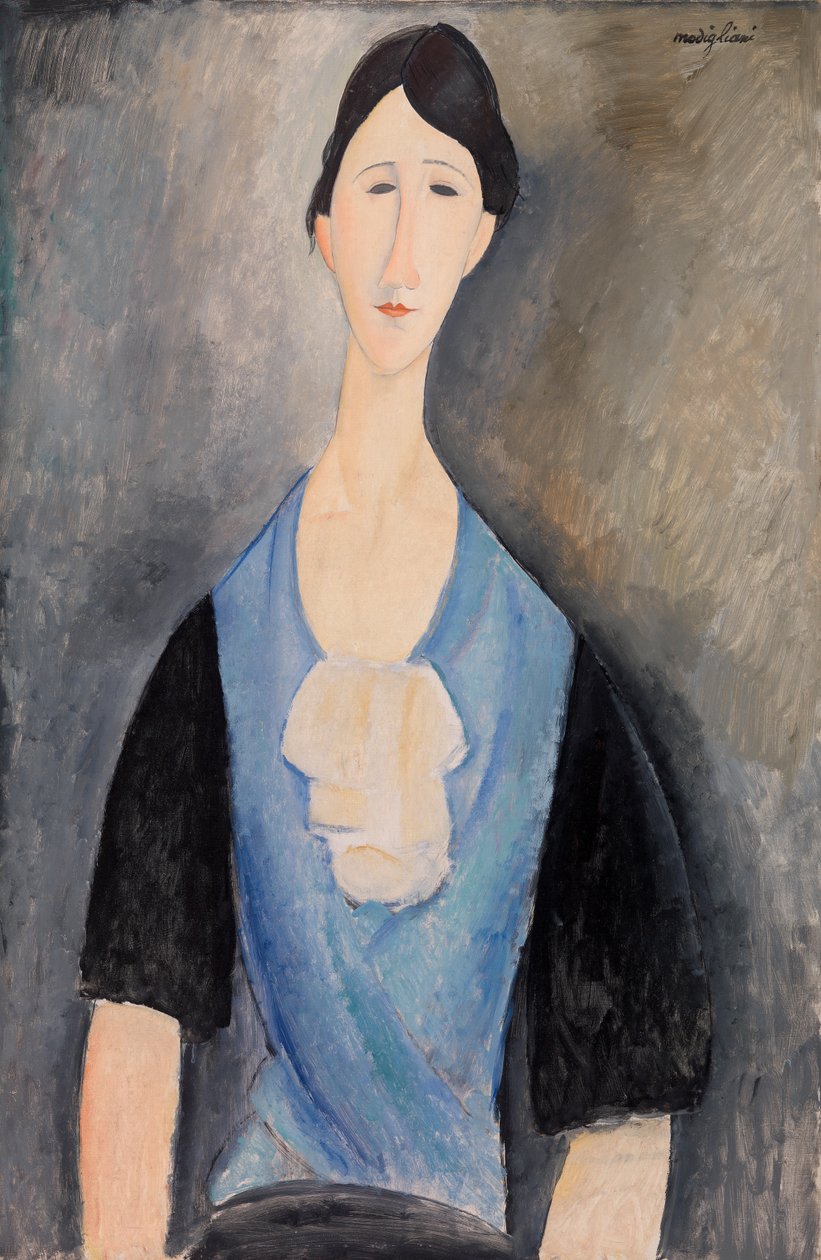 Žena v modrém od Amedeo Modigliani
