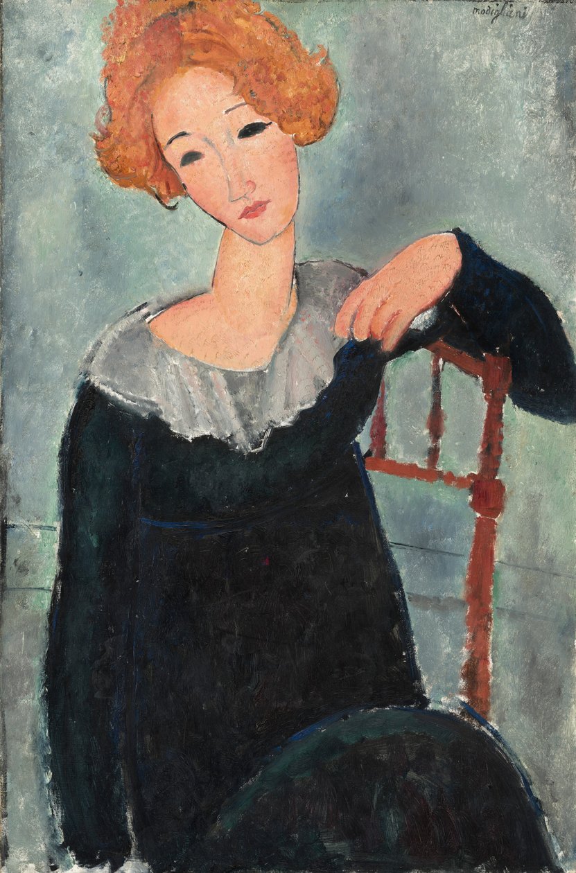 Žena s rudými vlasy od Amedeo Modigliani
