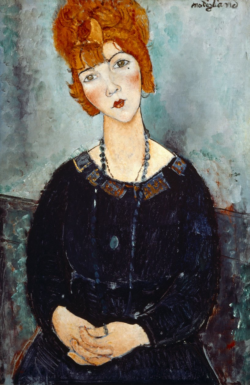 Žena s náhrdelníkem, 1910 od Amedeo Modigliani