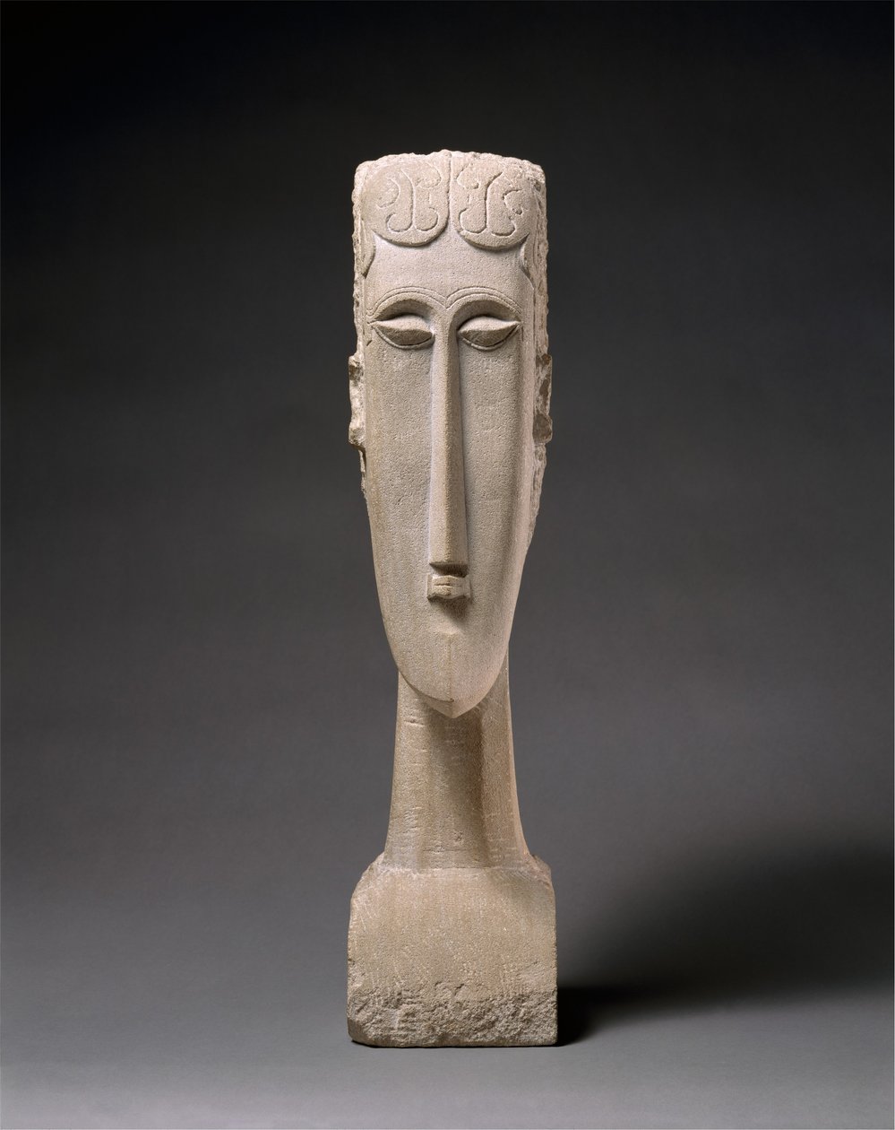 Hlava ženy, 1912 (vápenec) od Amedeo Modigliani