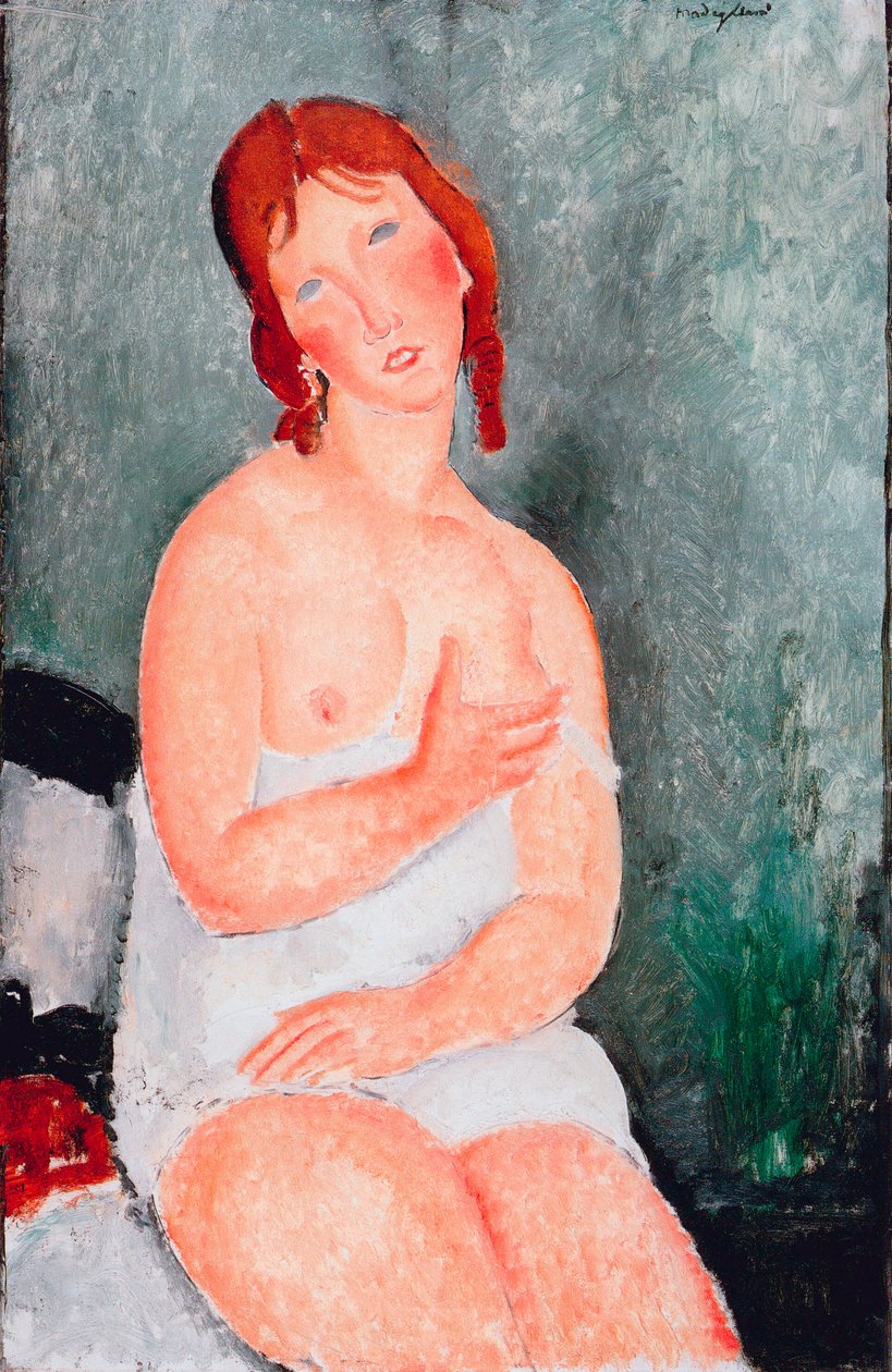 Mladá žena v košili, 1818 od Amedeo Modigliani