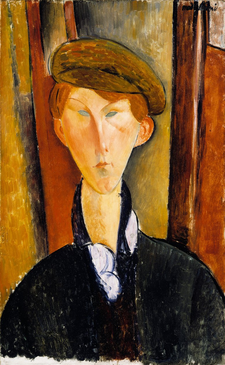 Mladý muž s čepicí od Amedeo Modigliani