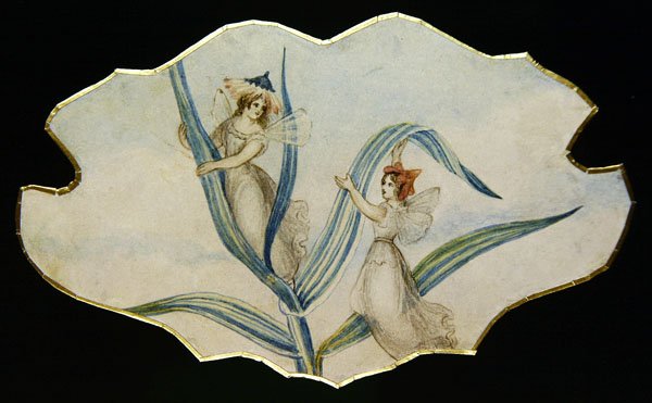 Fairy Gossip, cca 1860 (akvarel a tužka na papíře) od Amelia Jane Murray