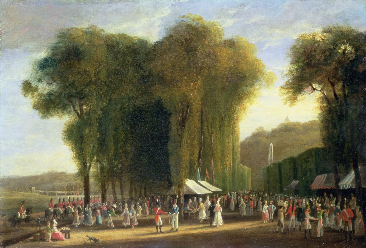 Jour de Fete v St.Cloud: Britští vojáci ve službě, září 1815 (panel) od Amelia Long