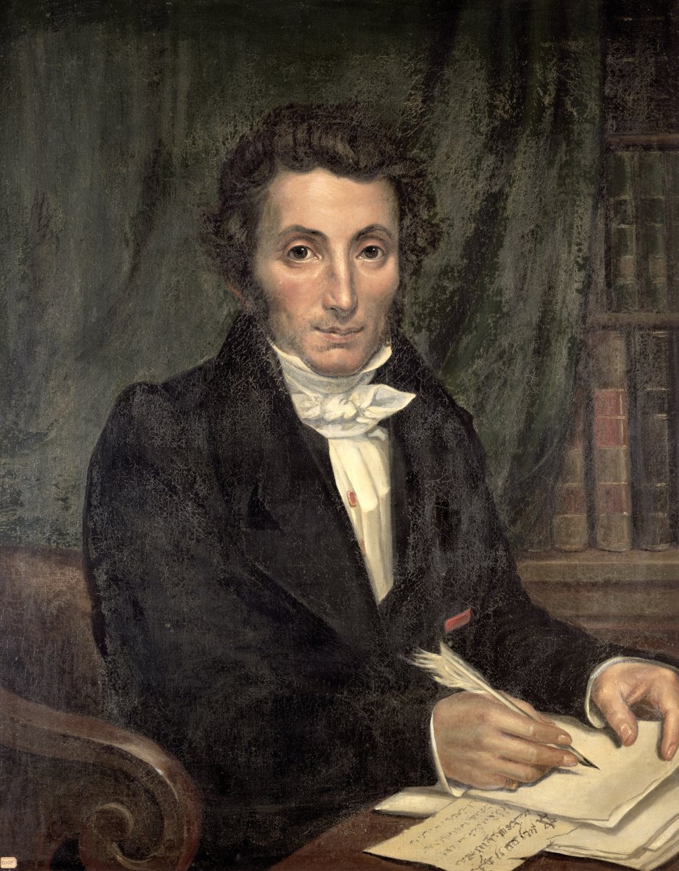 Portrét Rene Caillie (1799-1838), francouzský průzkumník severozápadní Afriky, 1830 od Amelie Legrand de Saint Aubin