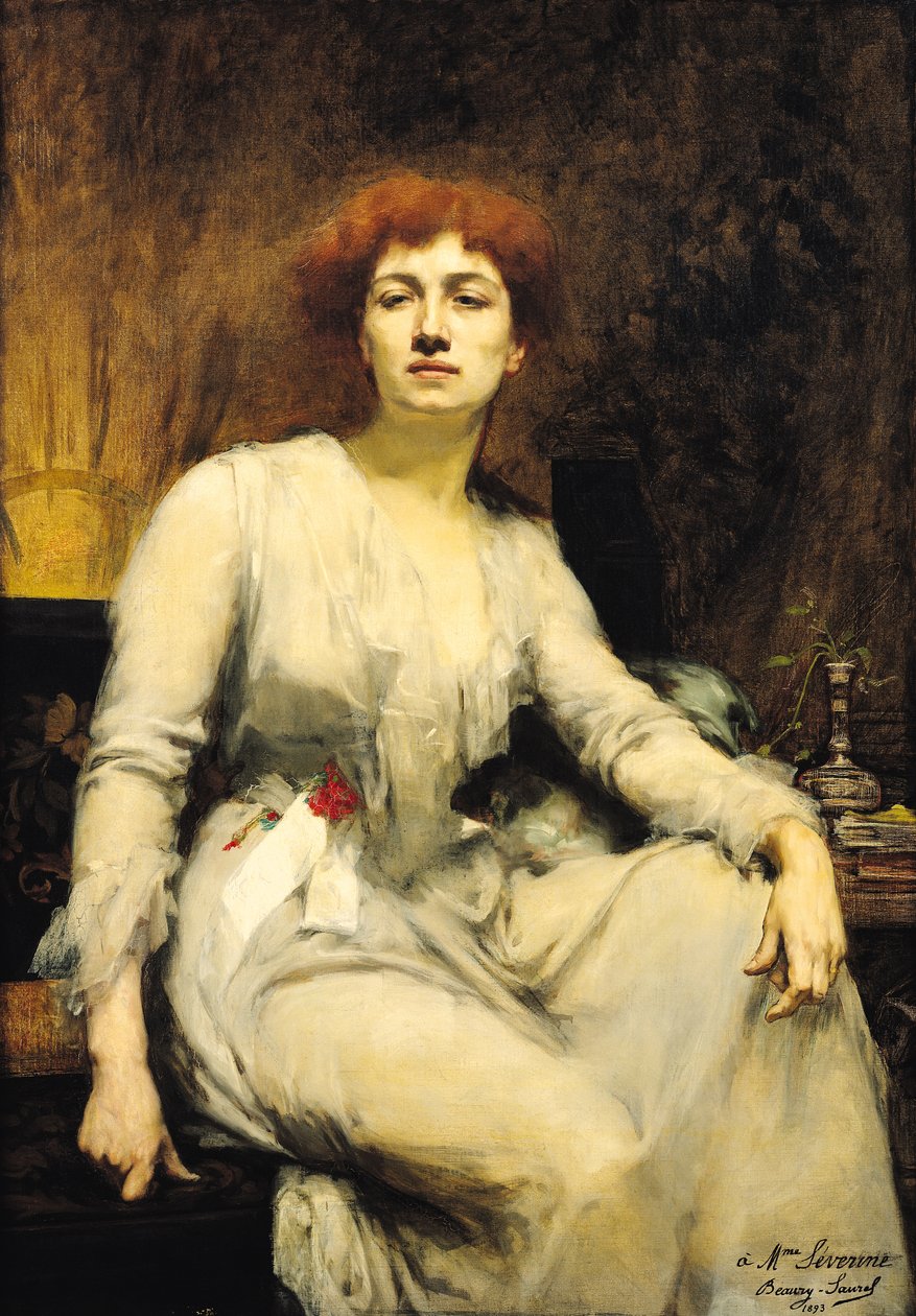 Portrét Severine (1855-1929) 1893 od Amelie Beaury Saurel
