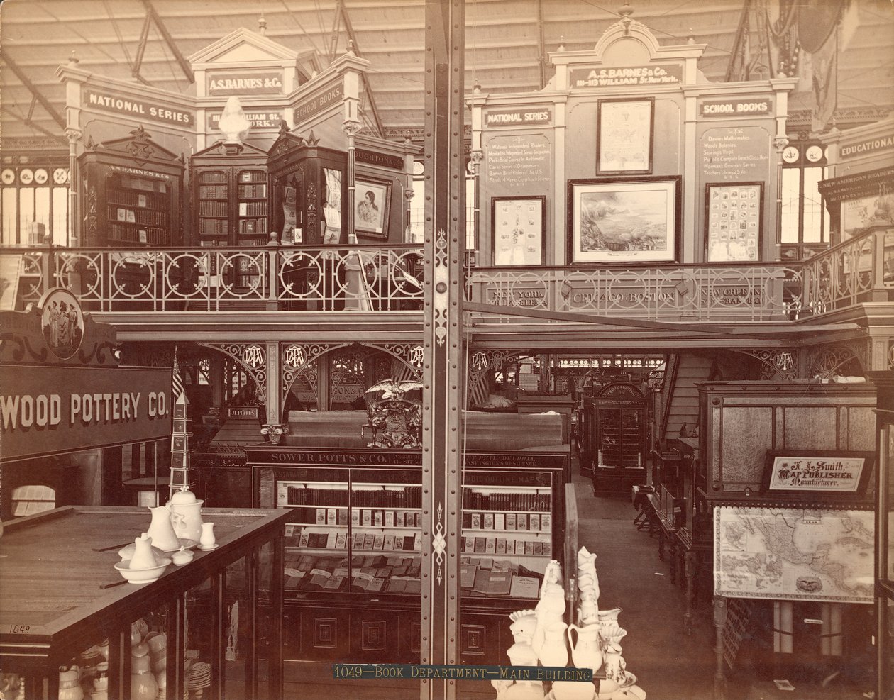 TAK JAKO. Výstava Barnes und Co.s, 1876 (stříbrný albínový tisk) od American Photographer