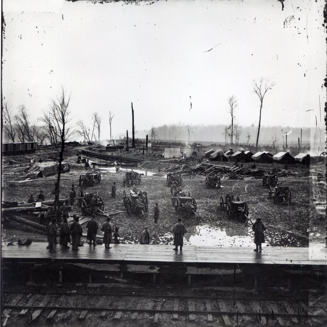 Confederate Batteries v Johnsonville, Tennessee, listopad 1864 od American Photographer