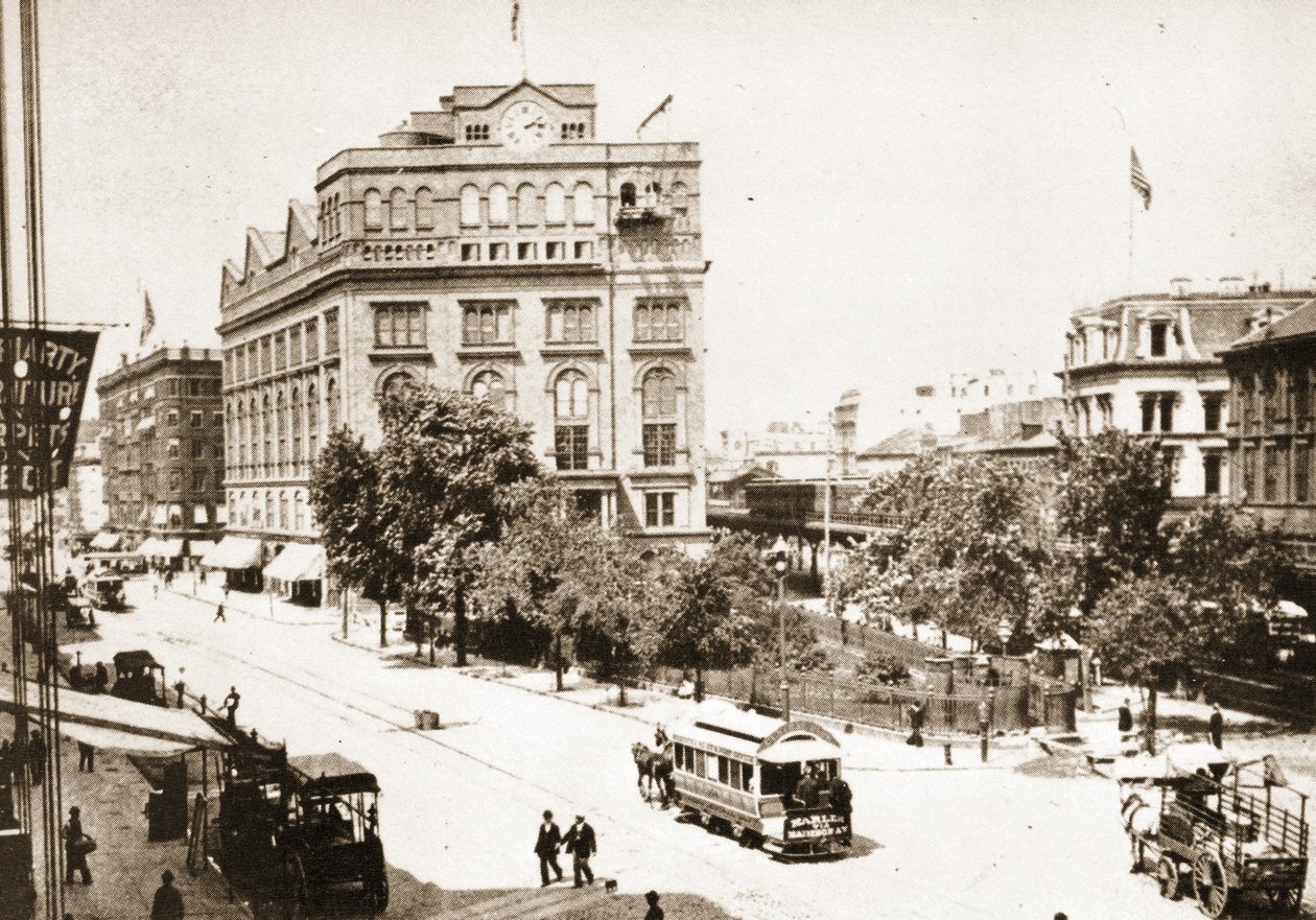 Cooper Park a Cooper Union Building, New York City, 1893 od American Photographer