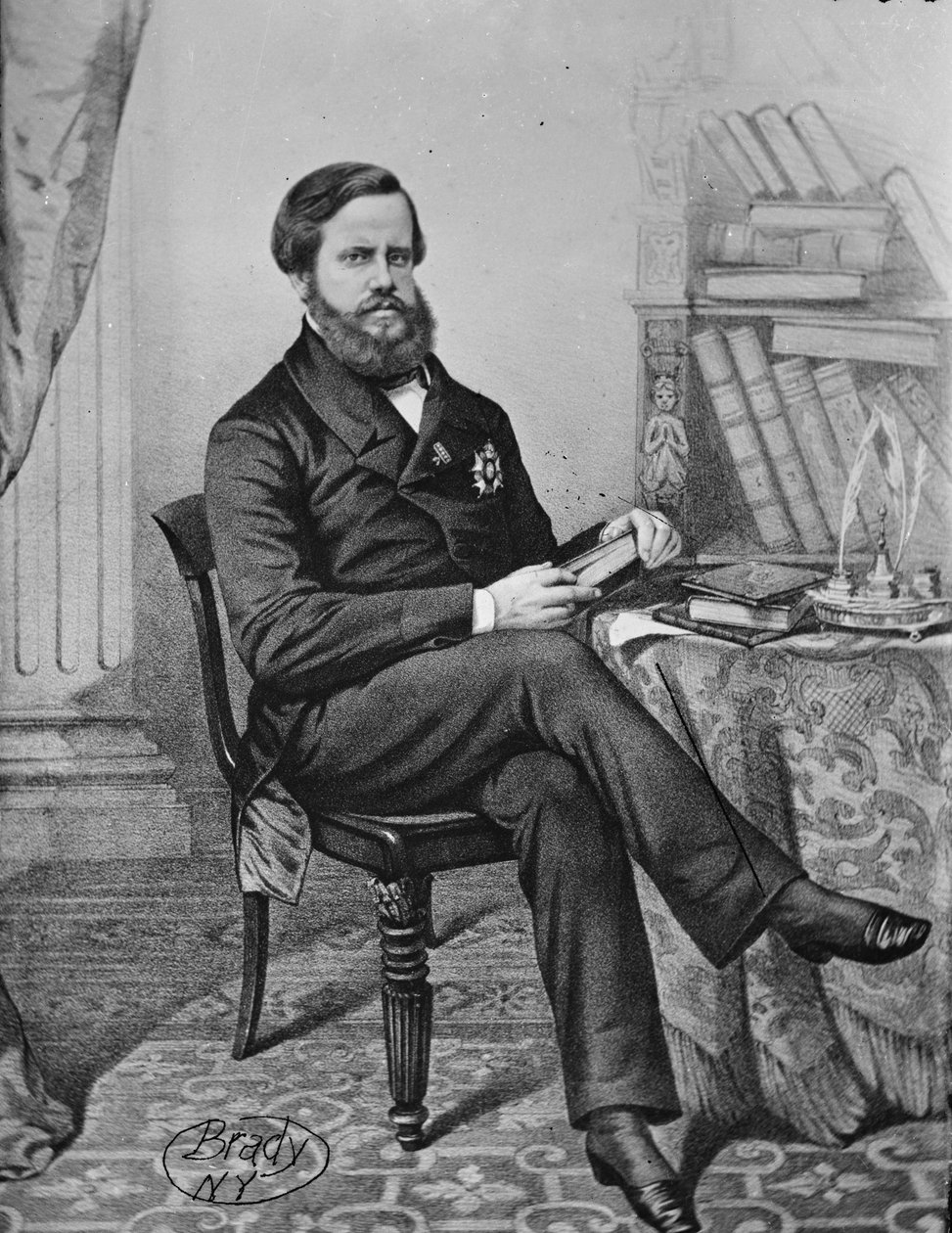 Don Pedro II, brazilský císař, 1855-65 od American Photographer