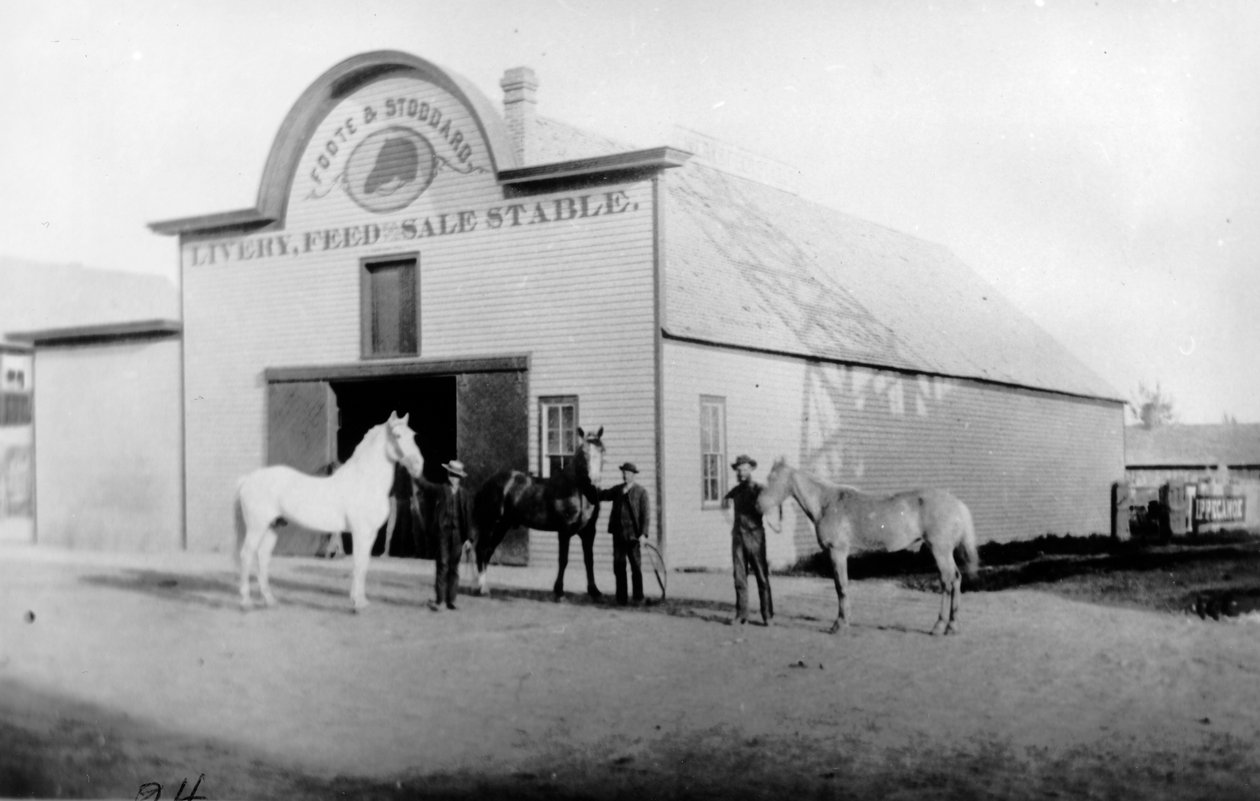 Foote und Stoddard Livery, 1885 od American Photographer